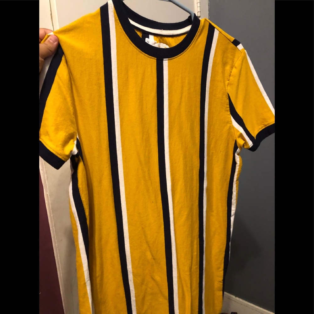 Men’s Yellow striped shirt